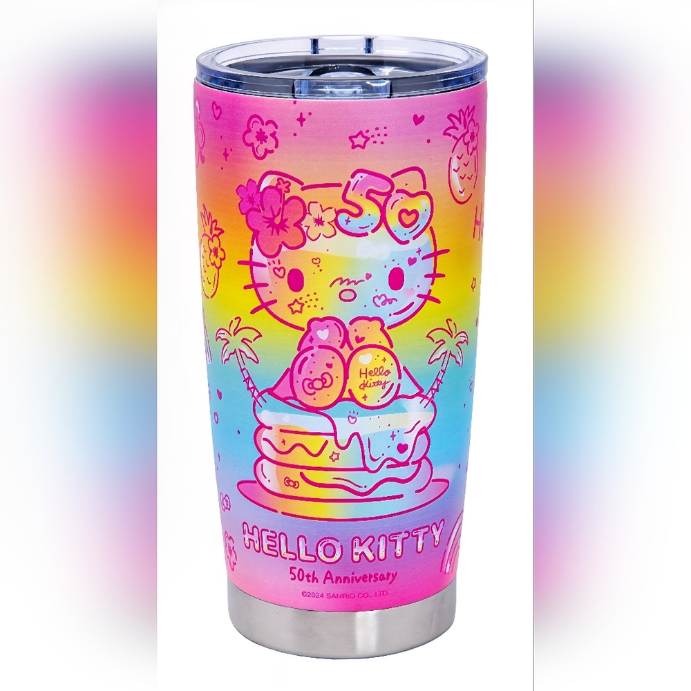 Hello Kitty Hawaii 50th Anniversary Exclusive Limited Edition Stainless Tumbler